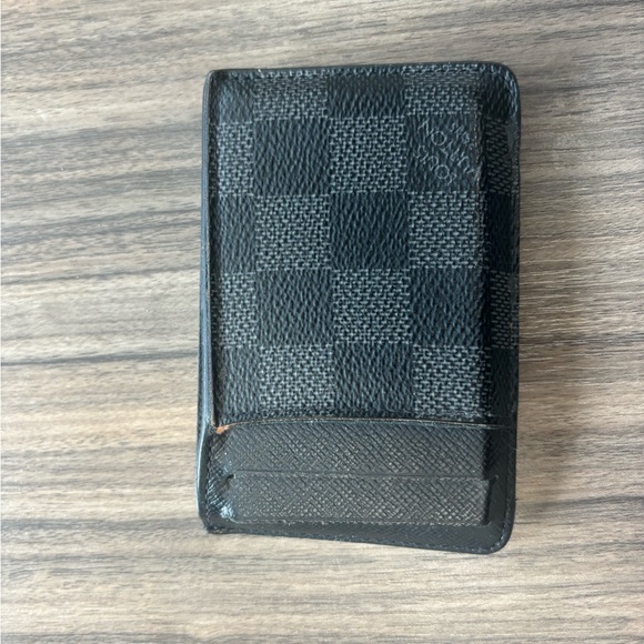 100% Authentic LOUIS VUITTON Damier Graphite Pattern Card Holder 2018 Collection - Picture 1 of 4